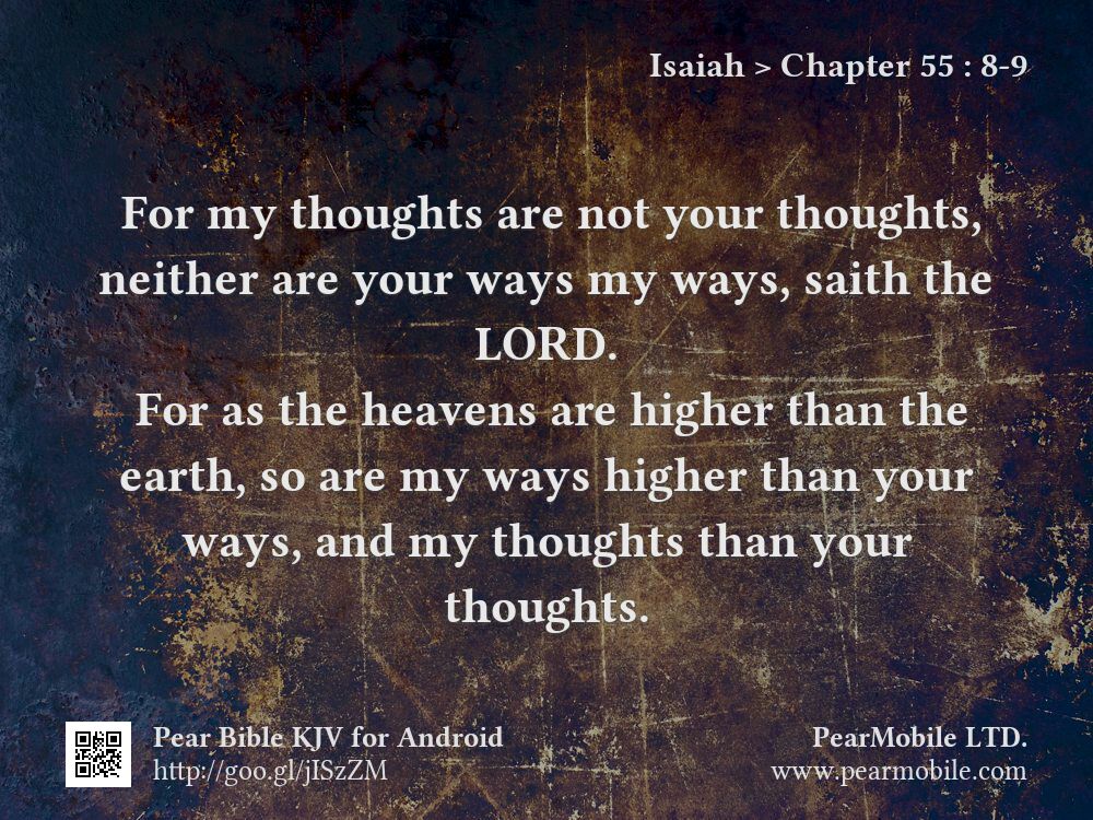 Isaiah, Chapter 55:8-9